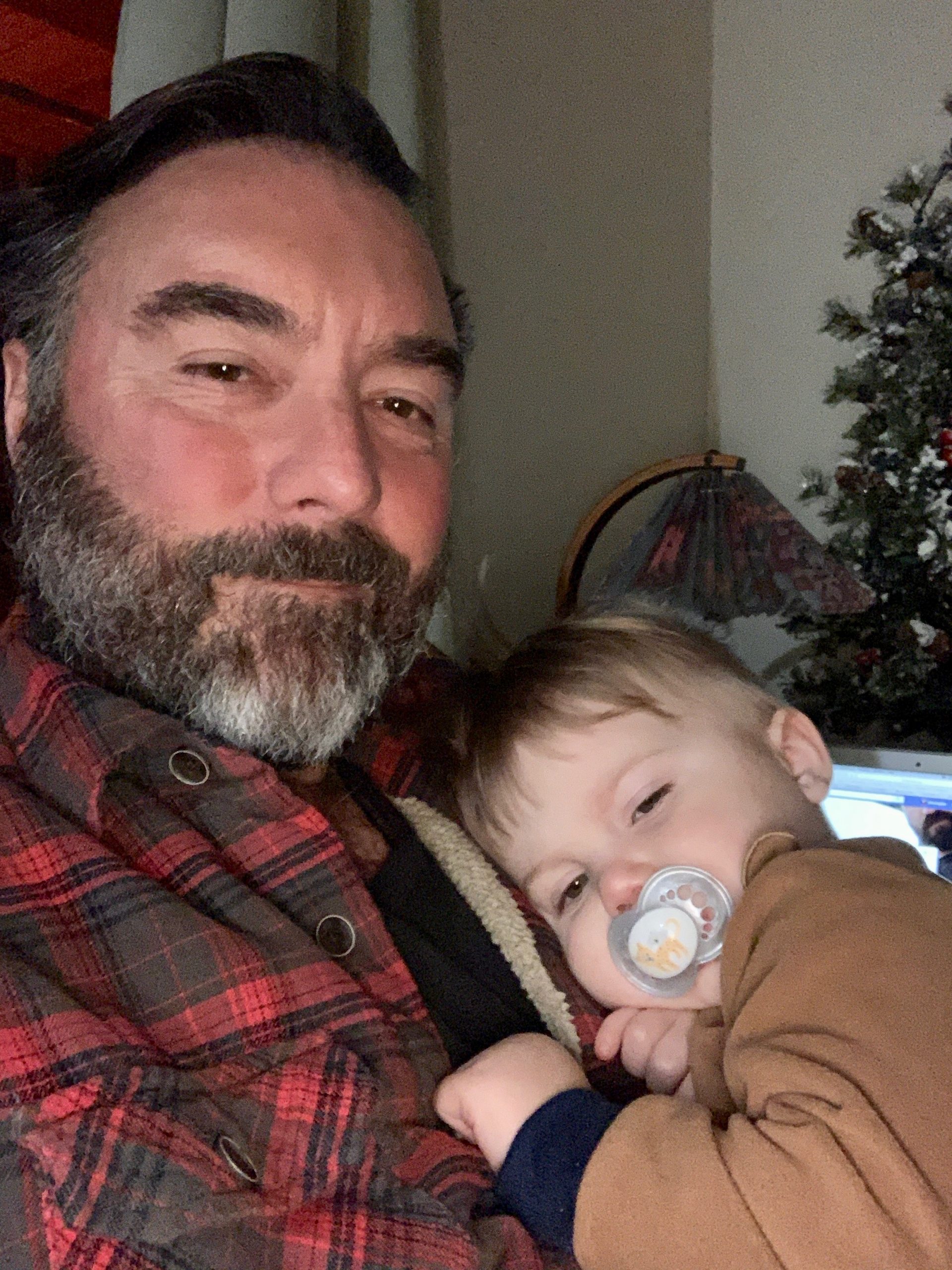 Although Julie was working, I had an unexpected New Years cuddle from Liam. He was very tired and sad, and it took me over an hour to get him back to sleep. As a grandparent, I guess I’m supposed to say I don’t miss this. But, the truth is, I know it won’t be long until I won’t have it, and I’ll miss it once again.