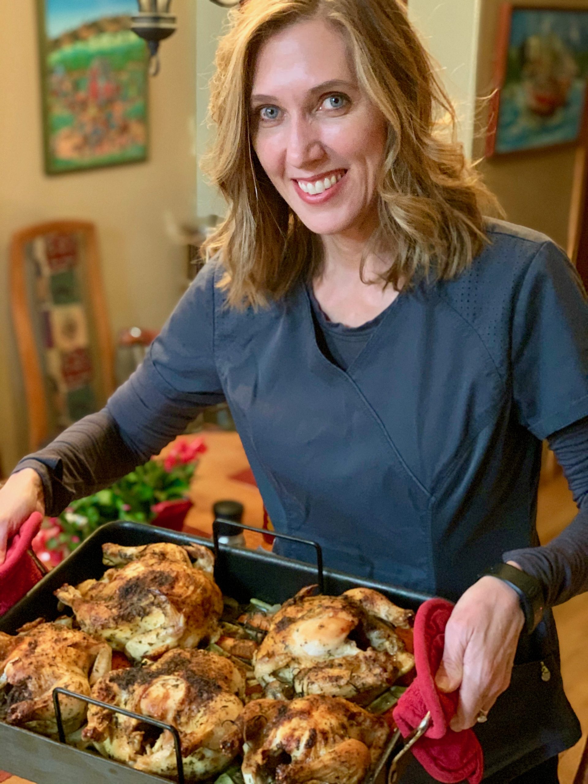 Julie prepared a delicious New Year's Eve dinner for our family prior to working a 12 hour overnight shift at the University of Iowa Hospital.