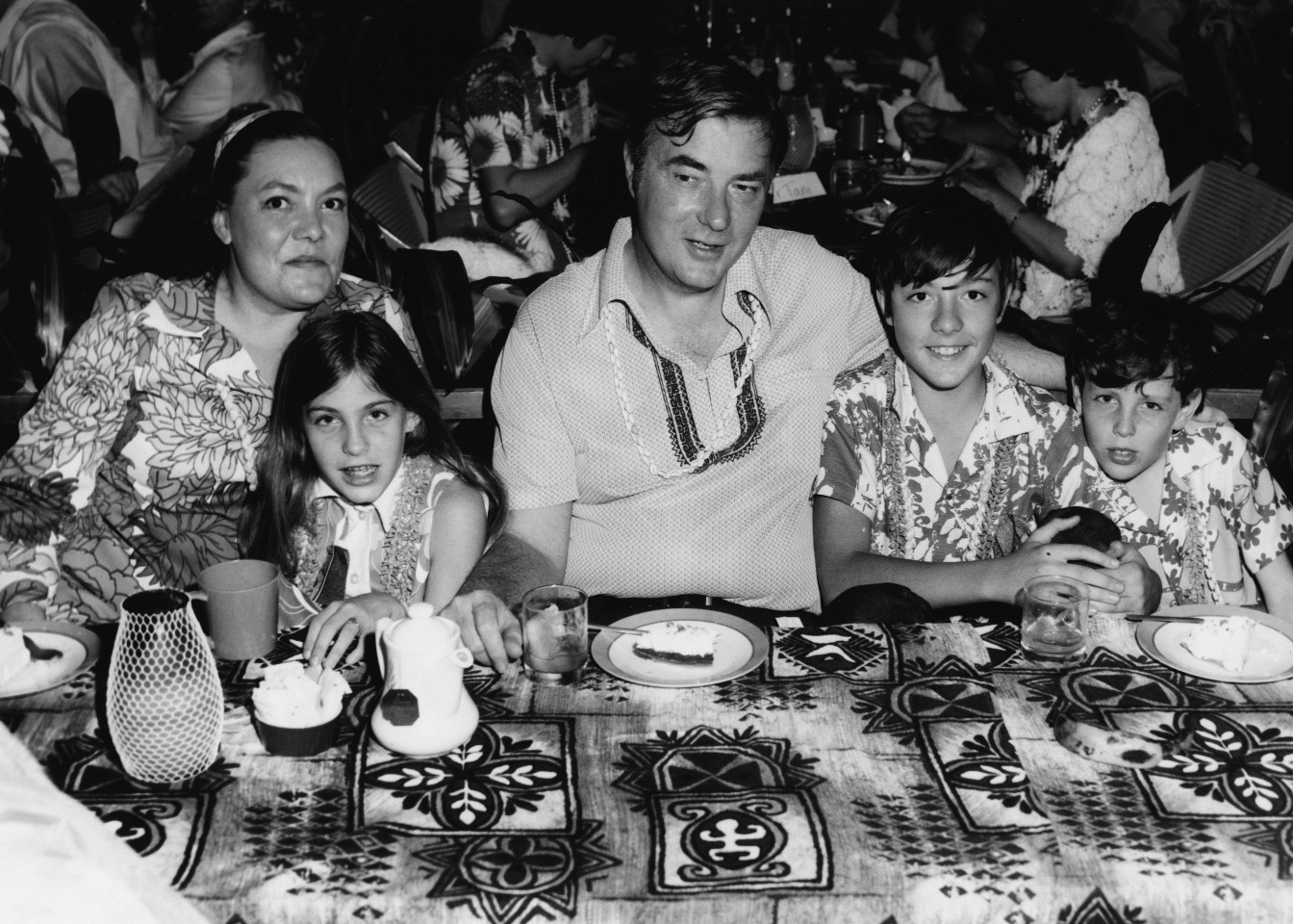 Mom, Laura, Dad, me, and John, first trip to Hawaii, circa 1973.