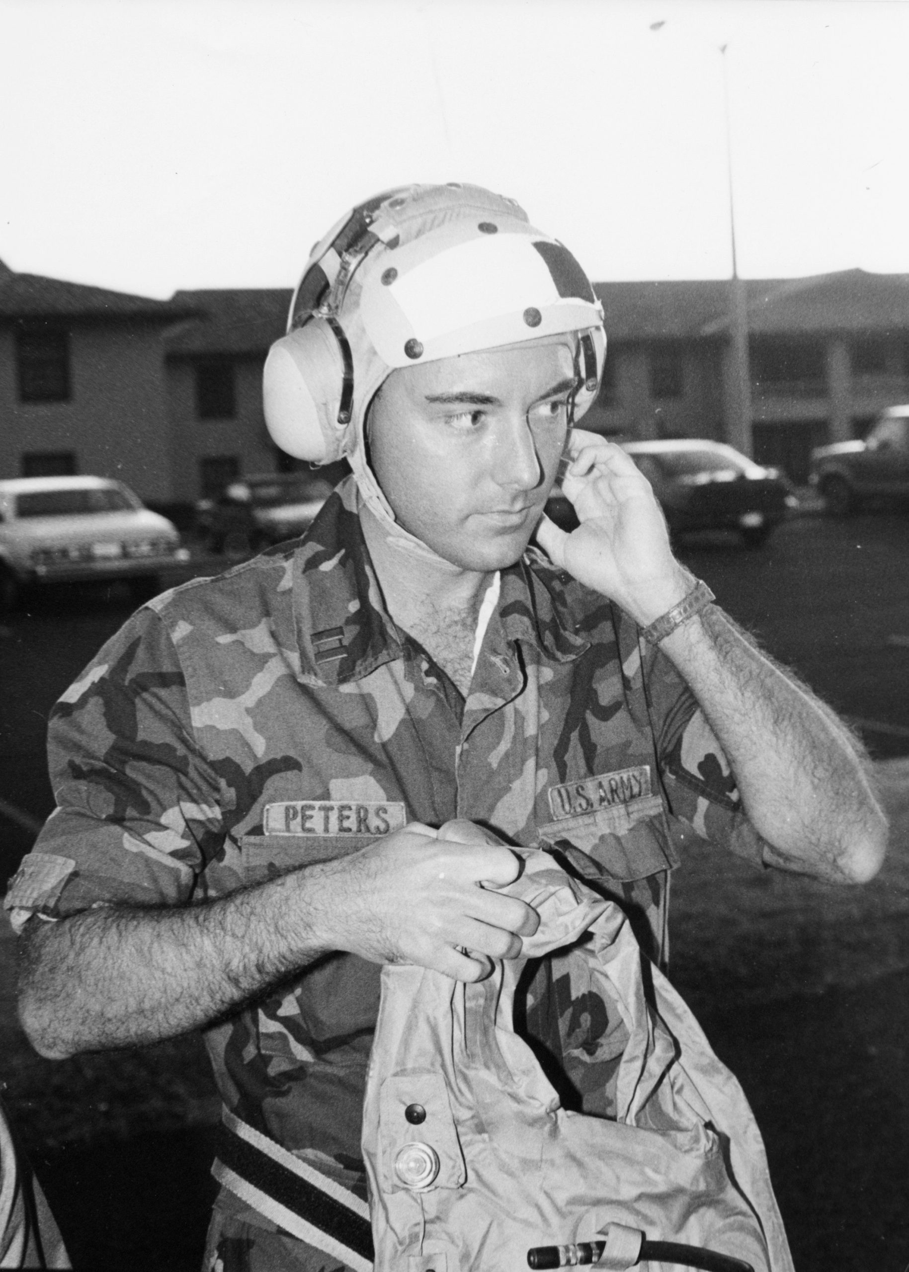 About to board a helicopter to retrieve a fellow surgical resident on Kauai, 1993.