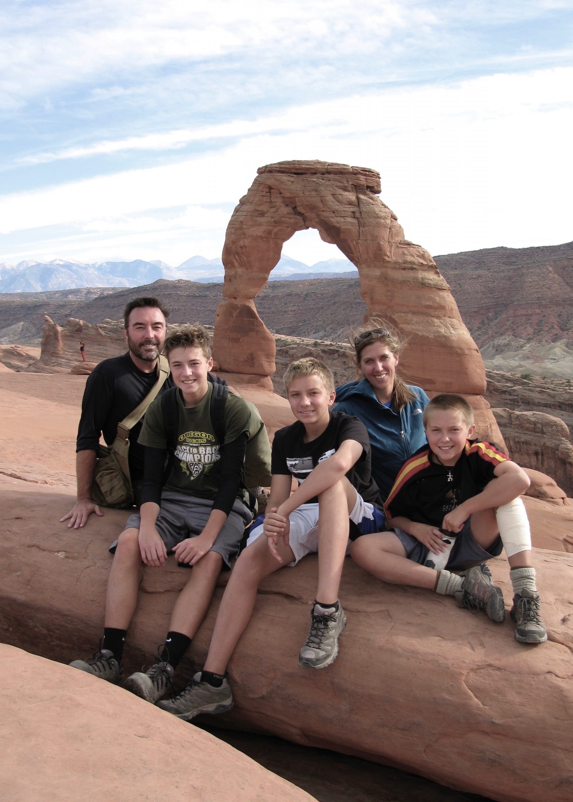 At Arches National Park, 2012.